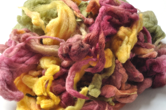 Lambs Wool - Hand Dyed Spinning, Blending, Art Batts, Felting, Dreads, Yarn, Weaving, Mixed Media, Textile