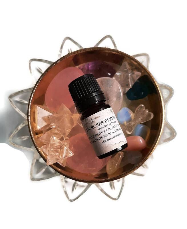 100 Roses Aromatherapy Blend. Lavender Rose Essential Oil. 5 Ml