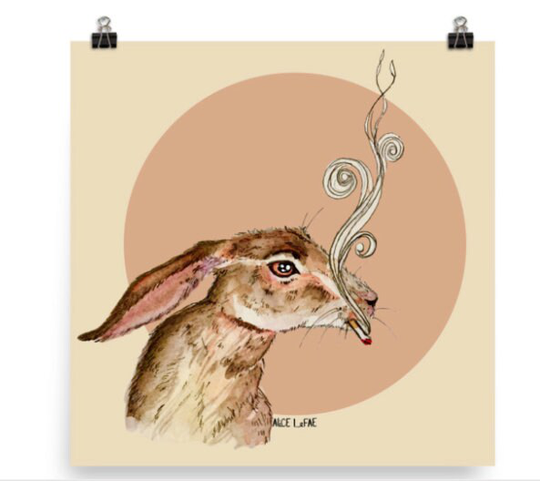 Picked Up A Bad Rabbit Print