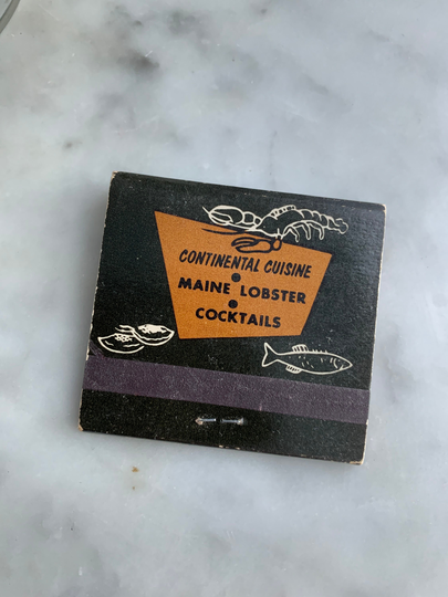 Vintage Matchbook/Sorrentino Seafood House Palm Springs California Matches