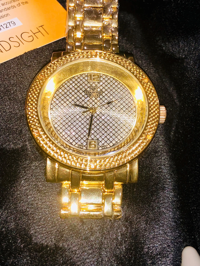 Real Diamond Mens Watch Not Cz Fake Limited Edition Bestseller Best Gift Certificate Of Authenticity & Free Packaging Included
