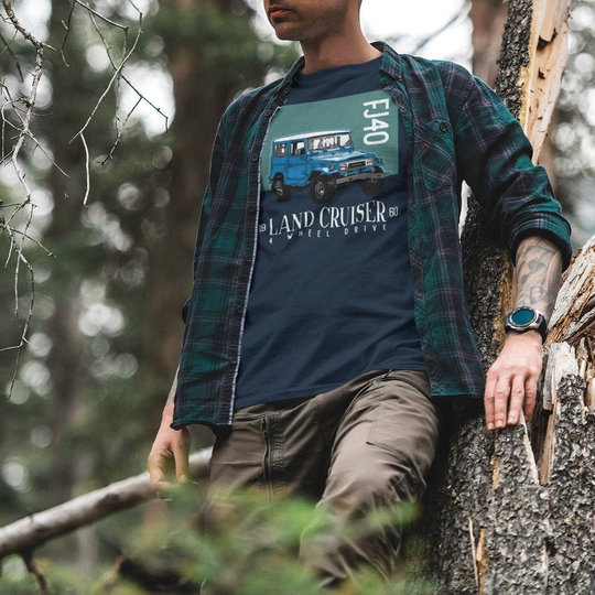 Fj40 Land Cruiser Men's Tri-Blend Crew Tee
