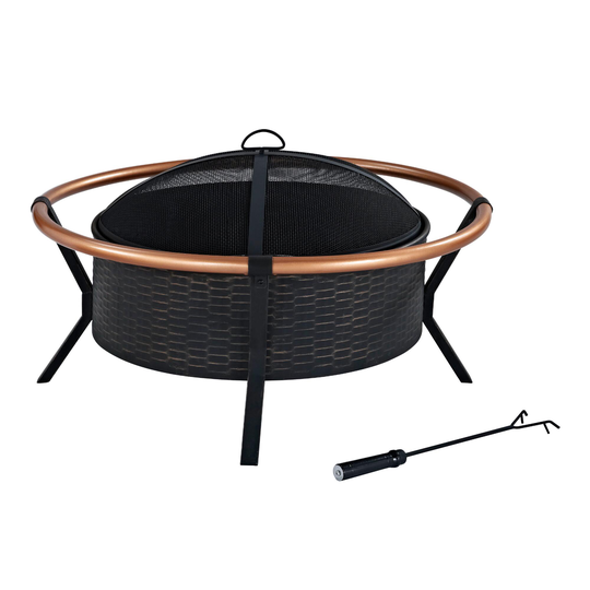 Black and Copper Yuma Fire Pit - Metal by World Market