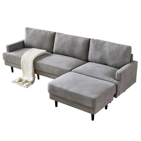 GZMR Modern Gray Polyester/Blend Sofa | GZ-W247S00143