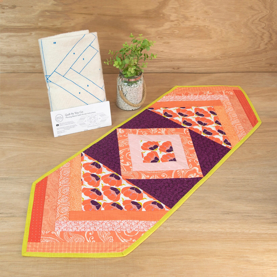 Just Add Fabric Quilt As You Go Morning Blend Runner