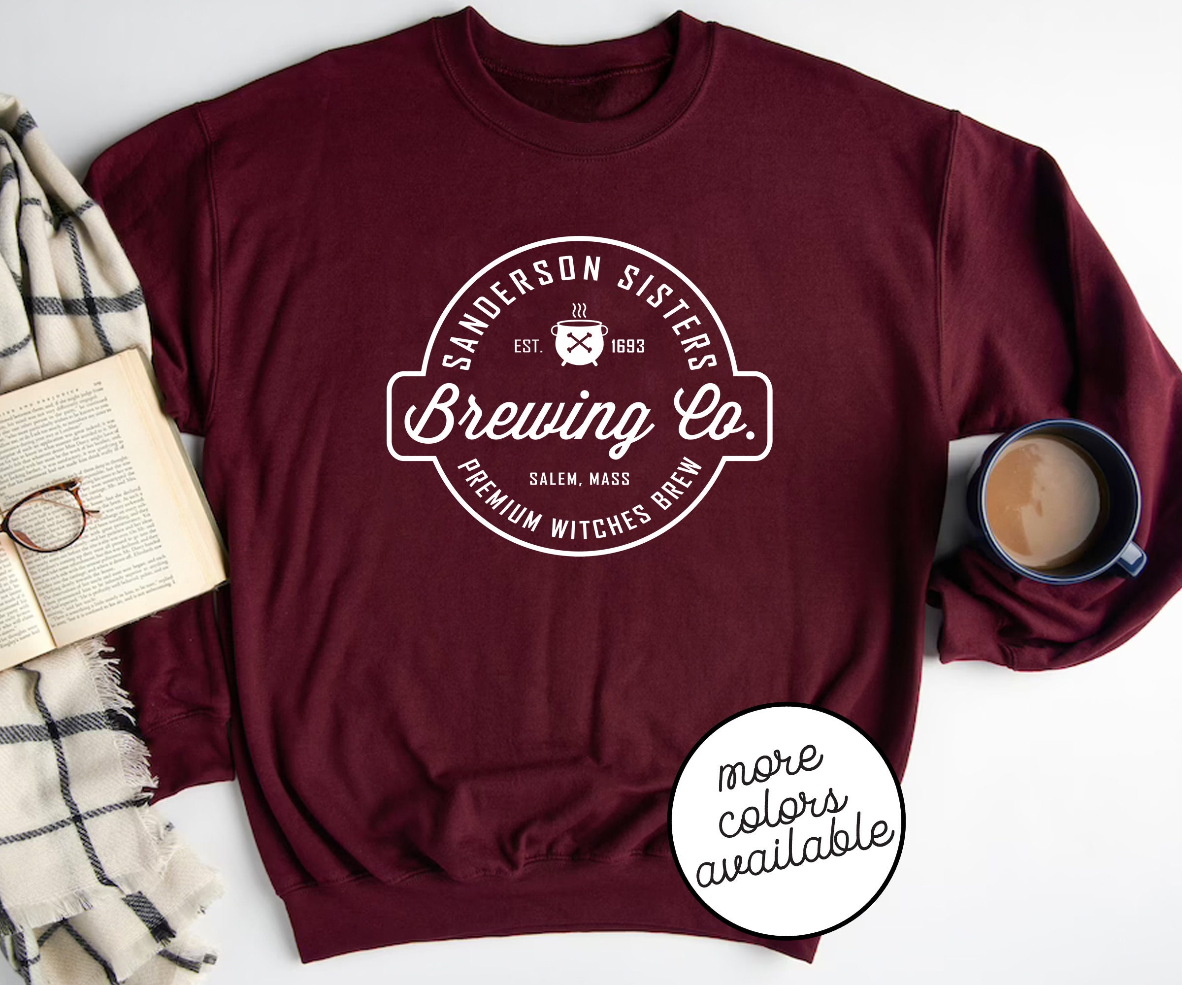 Halloween Sweater Sanderson Brewing Co Unisex Comfy Oversized Sweatshirt Womens Sweaters