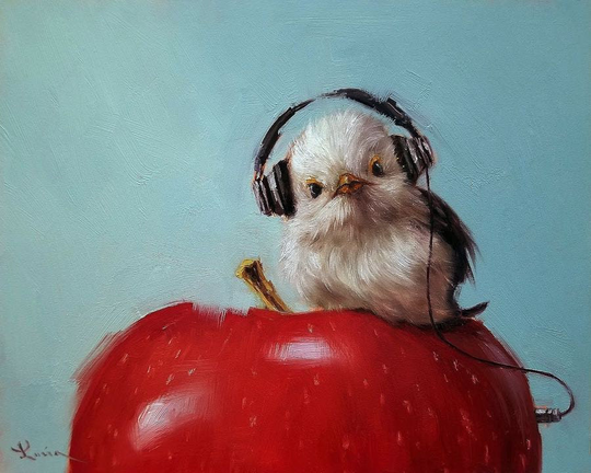 Bird Poster, Apple Music, Little Bird, Animal Lucia Heffernan