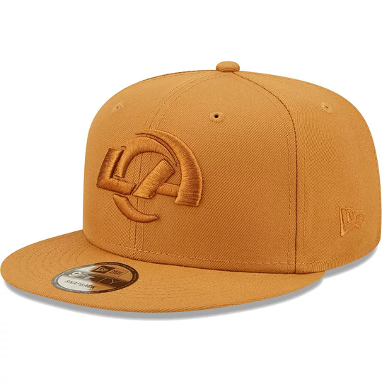 Men's New Era Brown Los Angeles Rams Color Pack 9FIFTY Snapback Hat