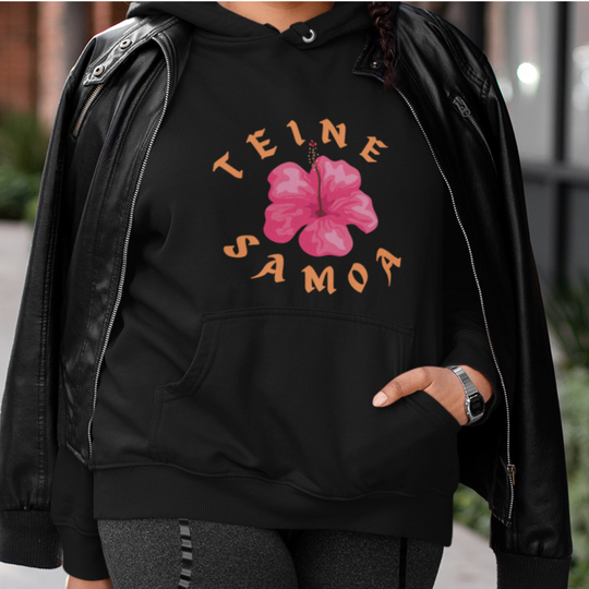 Teine Samoa Womens Heavy Blend Hooded Sweatshirt-Samoan Hoodie-Teine