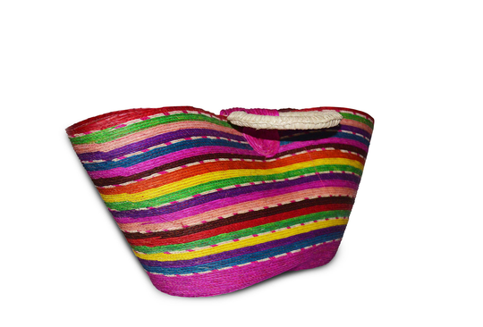 Multicolor Beach Handbag