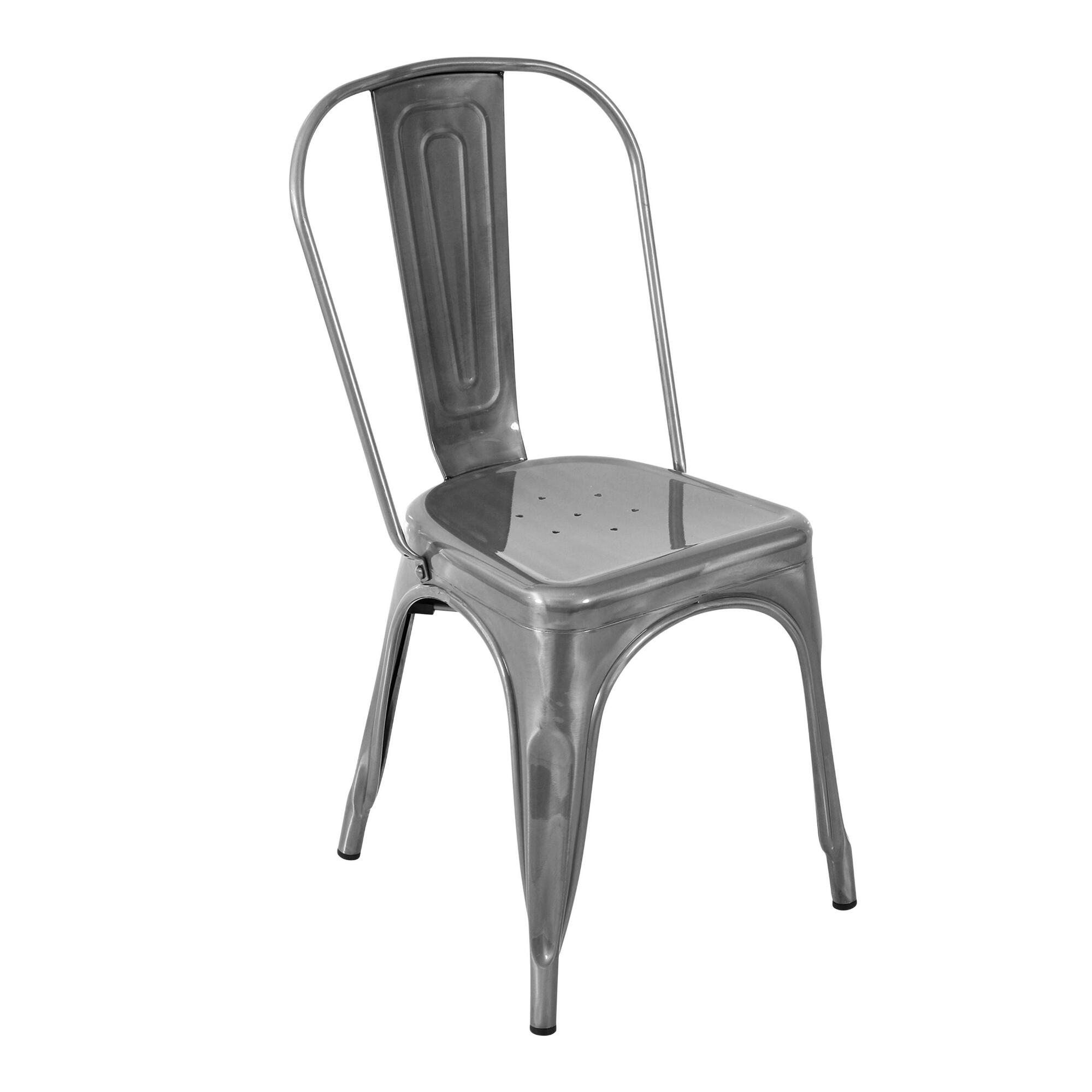 Brushed Metal Talise Dining Chairs Set of 2 by World Market