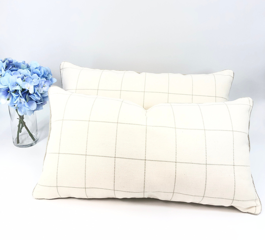 European Cotton/Linen Blend, Decorative High End Pillow Covers, Designer Fabrics