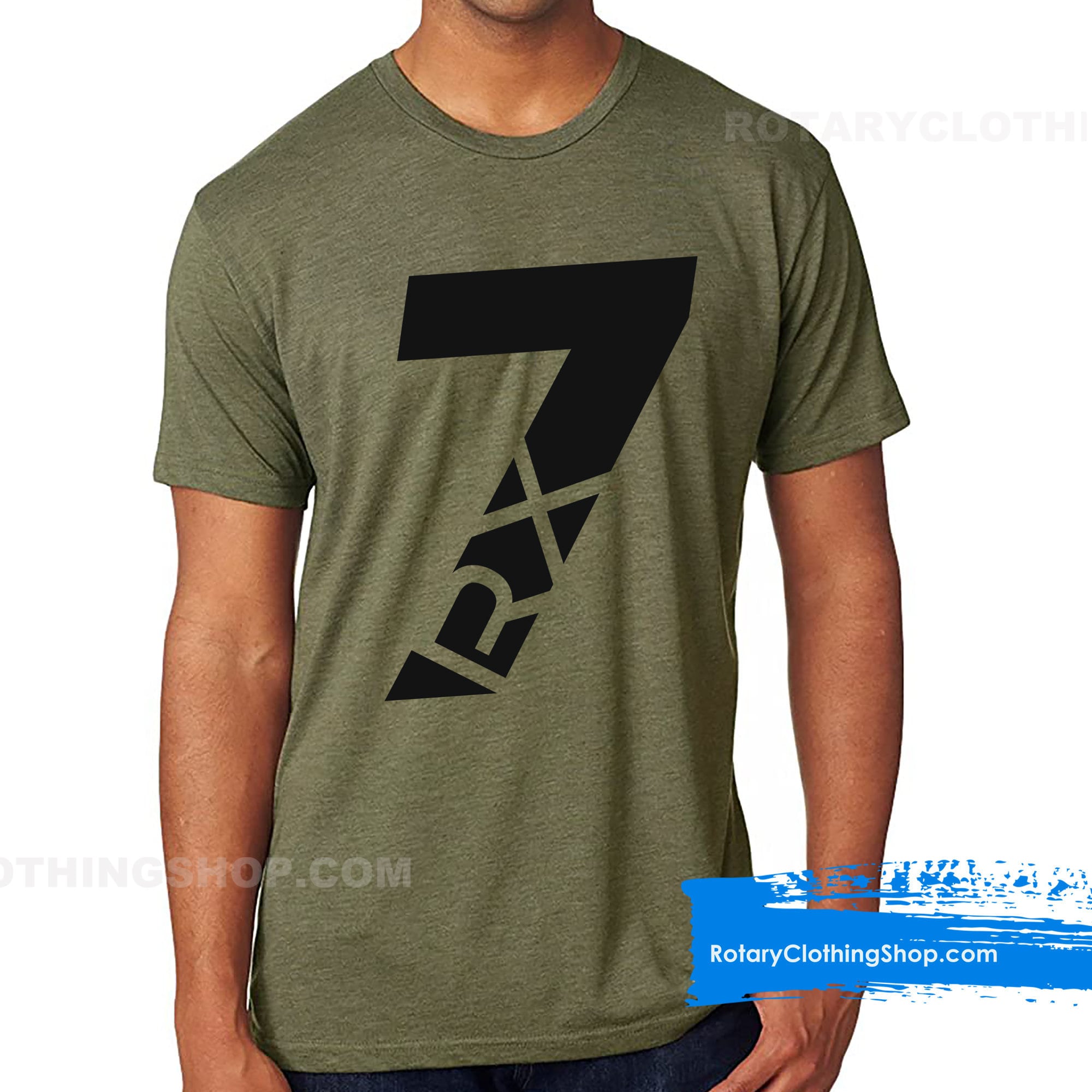 The 7 - Mazda Rx7 Rotary Engine Tri Blend T-Shirt