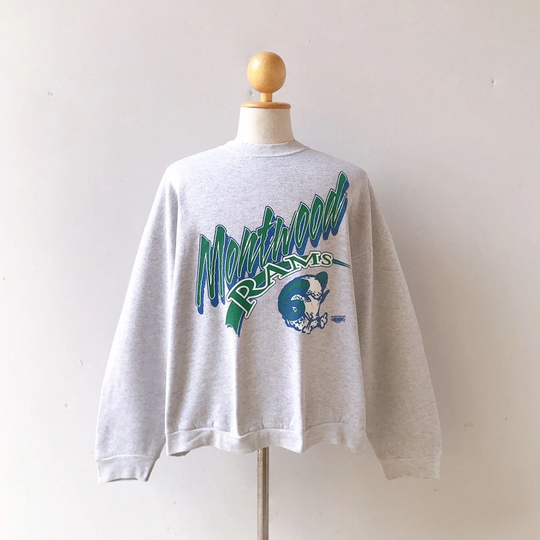 90S Monthwood Rams Football Athletic Sweatshirt | Size Xl