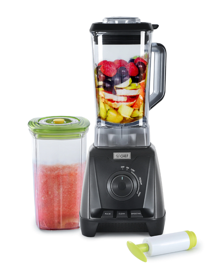 Commercial Chef 50.7-oz Black 1200-Watt Pulse Control Blender Stainless Steel | CHB50MB