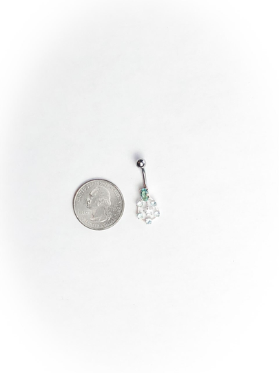 90S Vintage Star Pendant Jewel Belly Button Ring Piercing