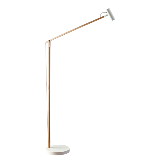 Metal Adjustable LED Crane Floor Lamp: Metallic by World Market