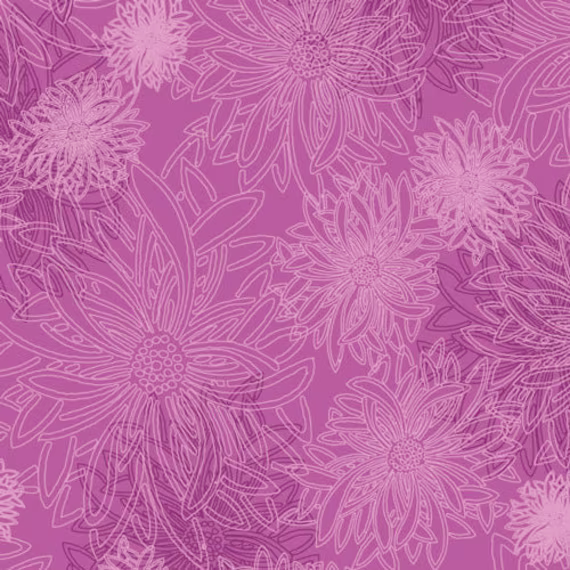 Lavender Floral Quilt Cotton Blender Fabric | 1/2-Yard & Continuous Elements Agf