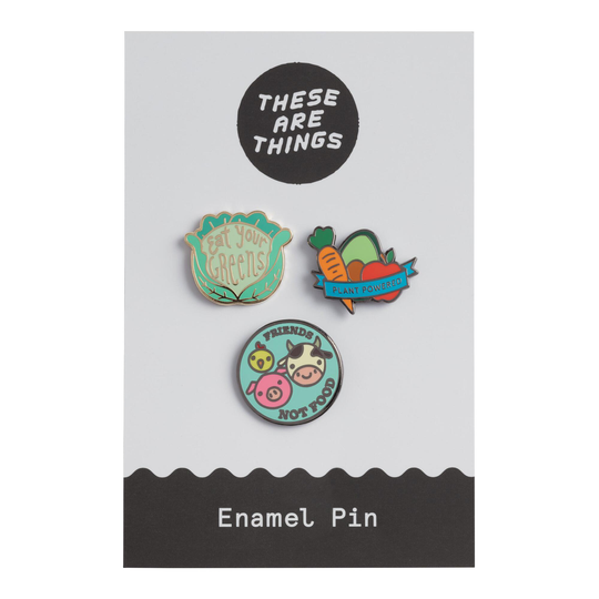Plant Powered Enamel Pins 3 Pack by World Market