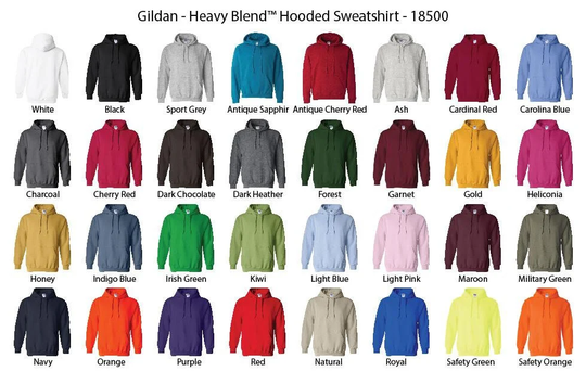 Adult Unisex Heavy Blend™ 8 Oz., 50/50 Hooded Sweater/Gildan Hoodies Jacket Sublimation Hoodie 50-50 Blend