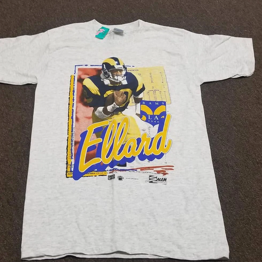 18x30, Small New Original 1990 La Rams Shirt, Vintage Tee, Los Angeles Rams Salem Sportswear Shirt, 90S Shirt