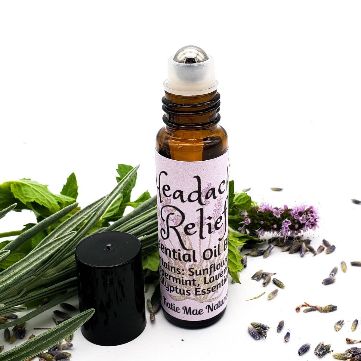 Headache Relief Essential Oil Blend Roll On | Roller