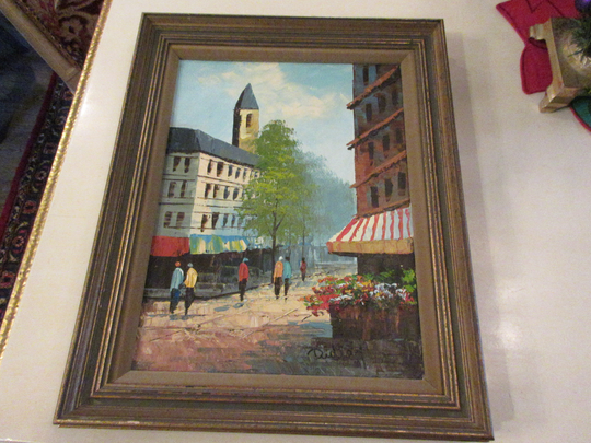 Original Mid Century Painting Signed Dudlay