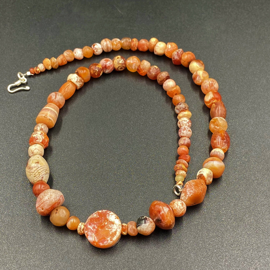 Old Ancient Antique Indo Greco Bactrian Carnelian Beads