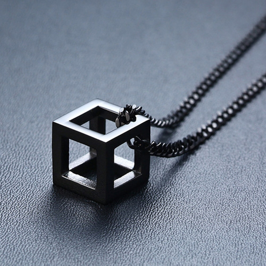 Geometric Necklace, Interlocking Unisex Pendant Vikings Symbol Free Stylejewelry, Friendship Jewelr