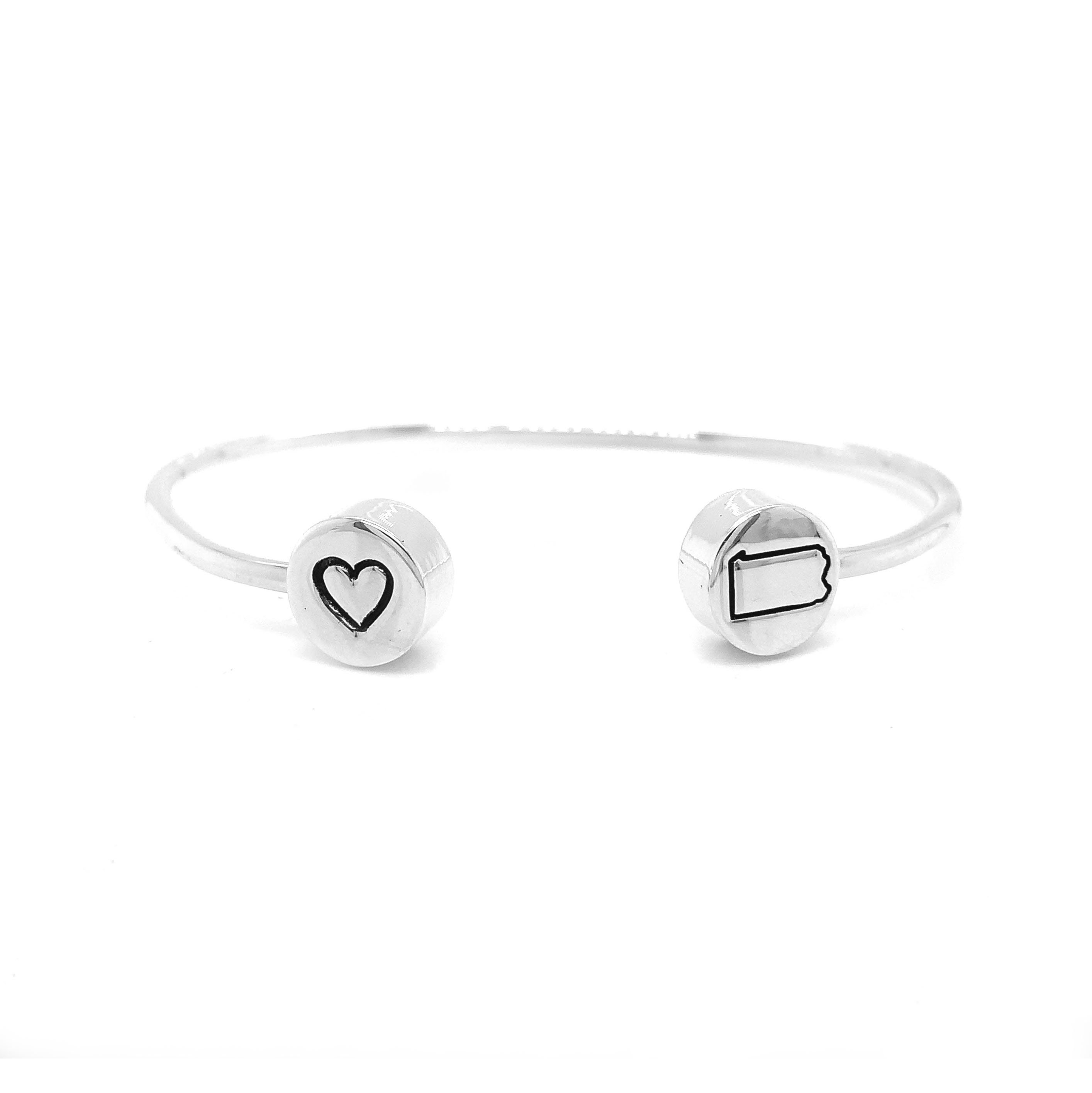 State Charms, Travel Bracelet, Charm Bangle, Best Friend Girlfriend Gift, Virginia State, Texas Bracelets