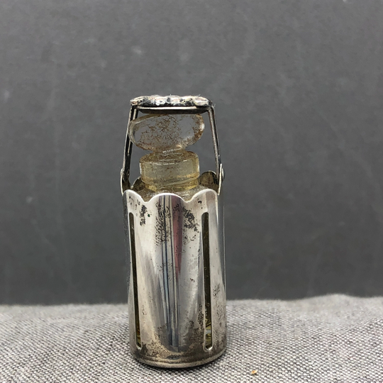 Vintage Georg Jensen Sterling Silver Perfume Bottle Vial Acorn