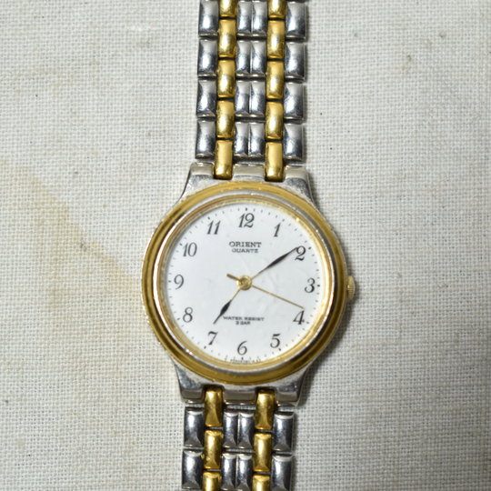 Vintage Orient Quartz Watch Water Resist 3 Bar F05026-00 Resistant(Working