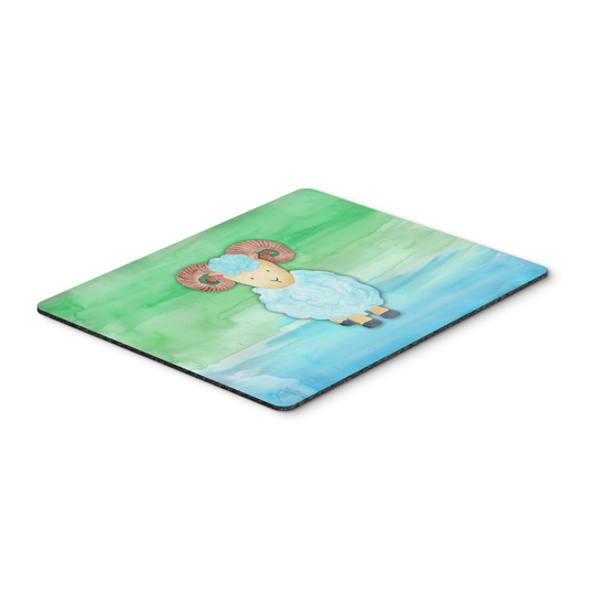 Caroline's Treasures BB7418MP Ram Sheep Watercolor Mouse Pad, Hot Pad or Trivet, Large, multicolor