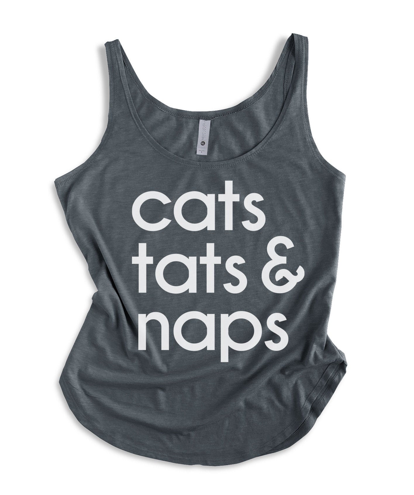 Cats Tats & Naps Womens Cat Tank Top Gift For Owners