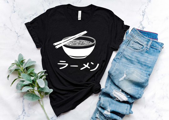 Ramen Noodle T Shirt, Ramen, Shirt, Foodie, Unisex, Japanese Shirt, Japanese Aesthetic, Graphic Tee, Grunge Darkwear