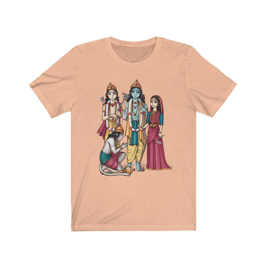 Sita Ram Lakshman Hanuman - Soft Cotton T-Shirt