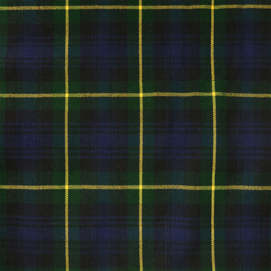 Gordon Modern Tartan - Homespun Wool Blend Fabric Machine Washable