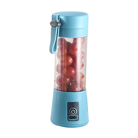 380ml Portable USB Electric Fruit Mixer Juicer Machine Home Blender Squeezer - blue