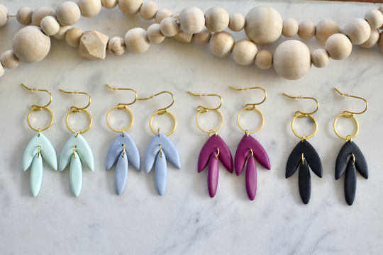 The Mistral | Polymer Clay Earrings Handmade Lightweight Statement Earrings