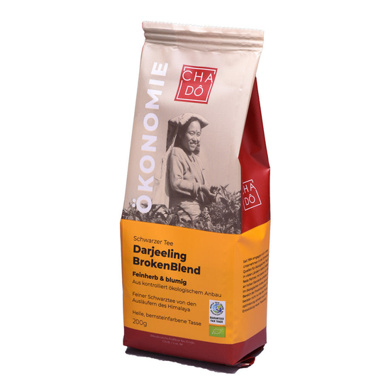 Cha dô economy darjeeling broken blend wfto, 200g