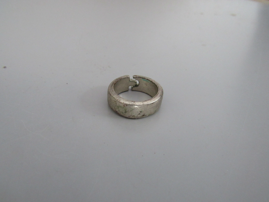 Vintage Silver Tone Adjustable Band Ring Free Shipping