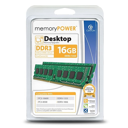 Centon Kit Pc3 16GB DIMM 1333 MHz DDR3