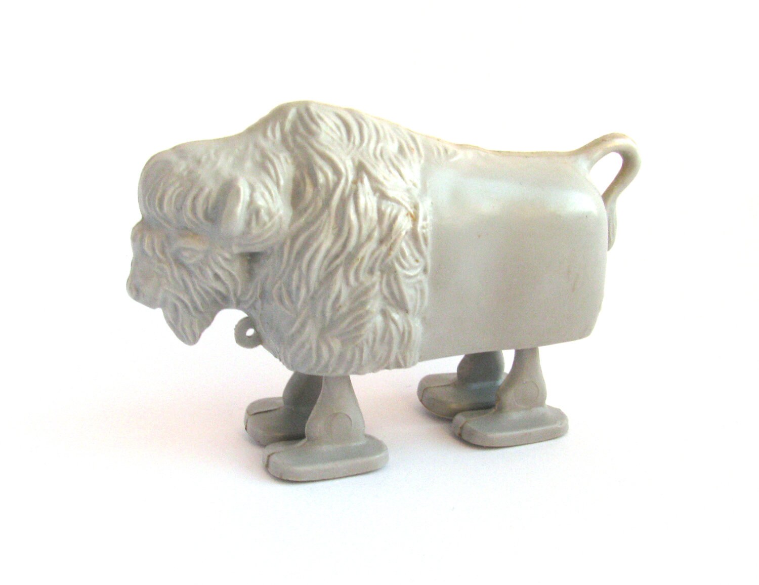 Ramp Walker, Aurochs, Moveable Soviet Toy, Walking Plastic Vintage Animal Toy, Funny, Old Russian Toys, Made in Ussr, Soviet Union, 1980S