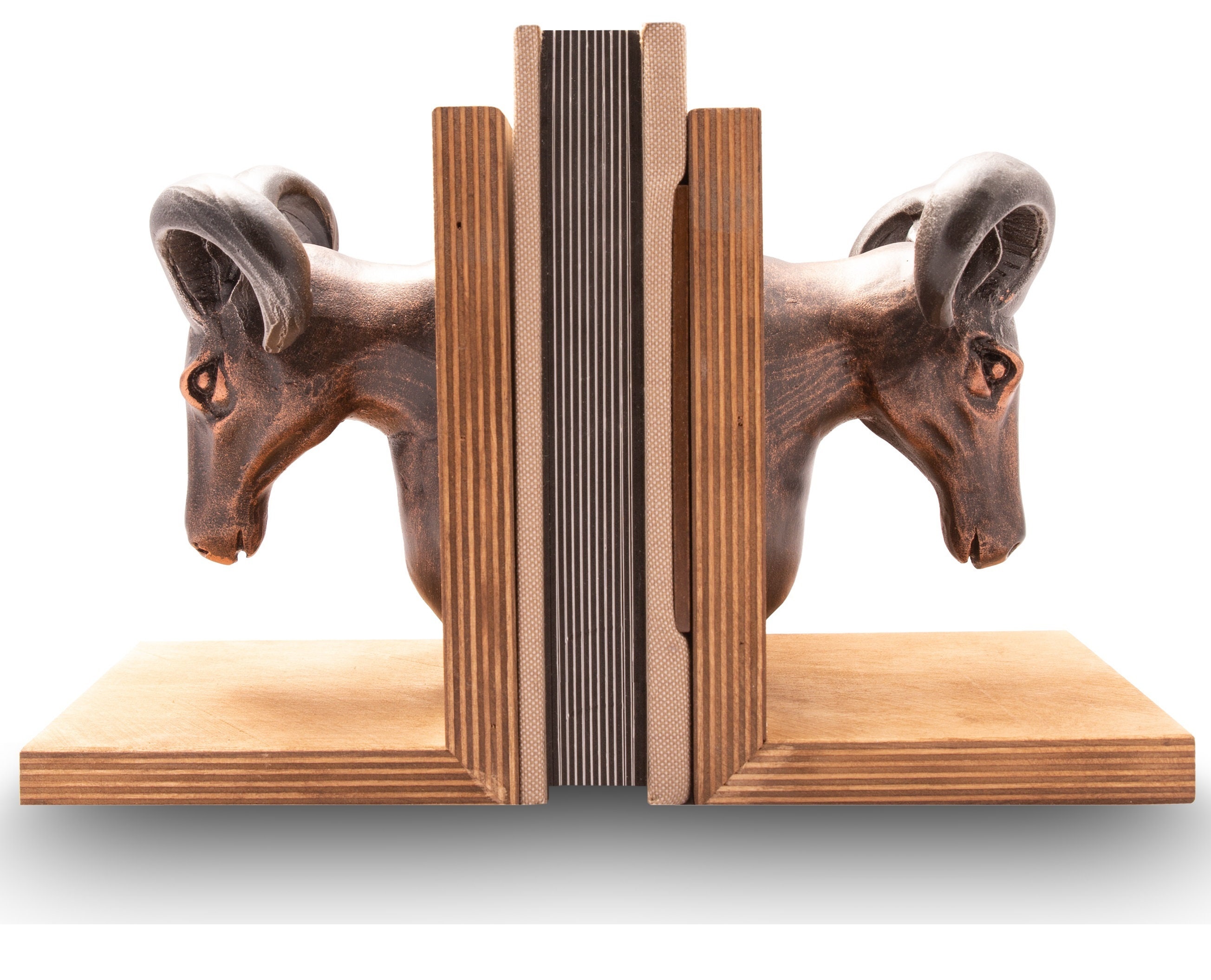 Ram Head Book Holder Bookends