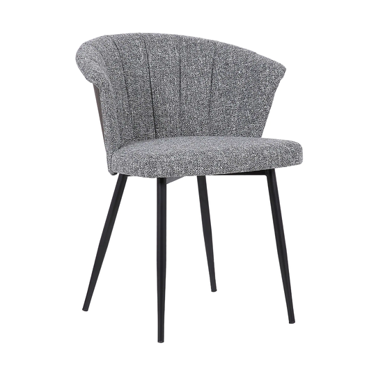 Armen Living Orchid Contemporary/Modern Polyester/Polyester Blend Upholstered Arm Chair (Wood Frame) in Gray | LCORCHGRWA