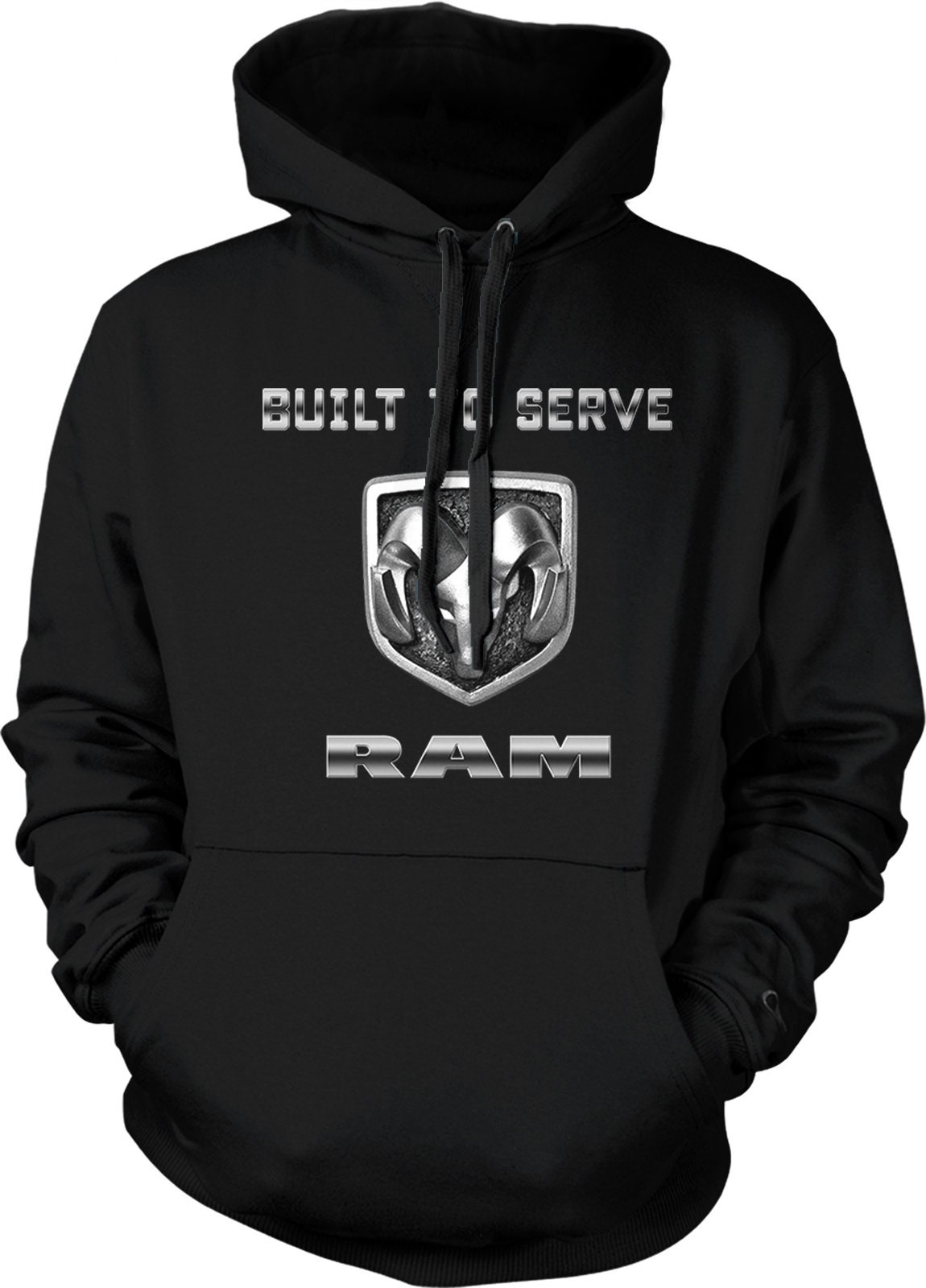 Built To Serve, Dodge Ram Trucks Hooded Sweatshirt, Nofo 00292