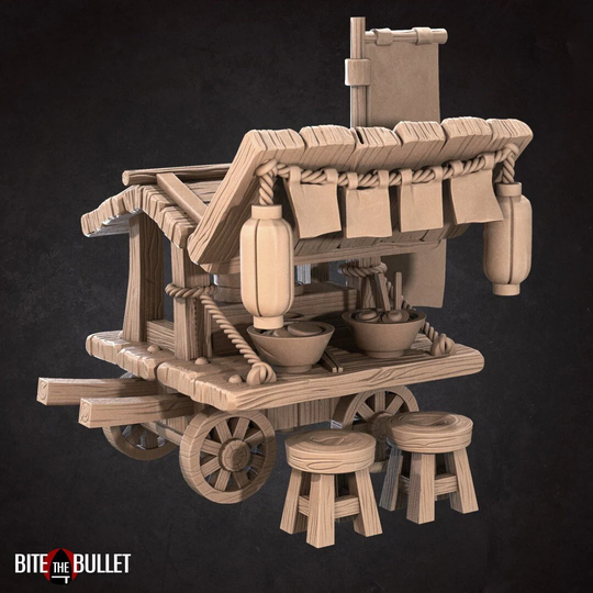 Ramen Stand Scatter 3D Printed Tabletop Rpg Scenery