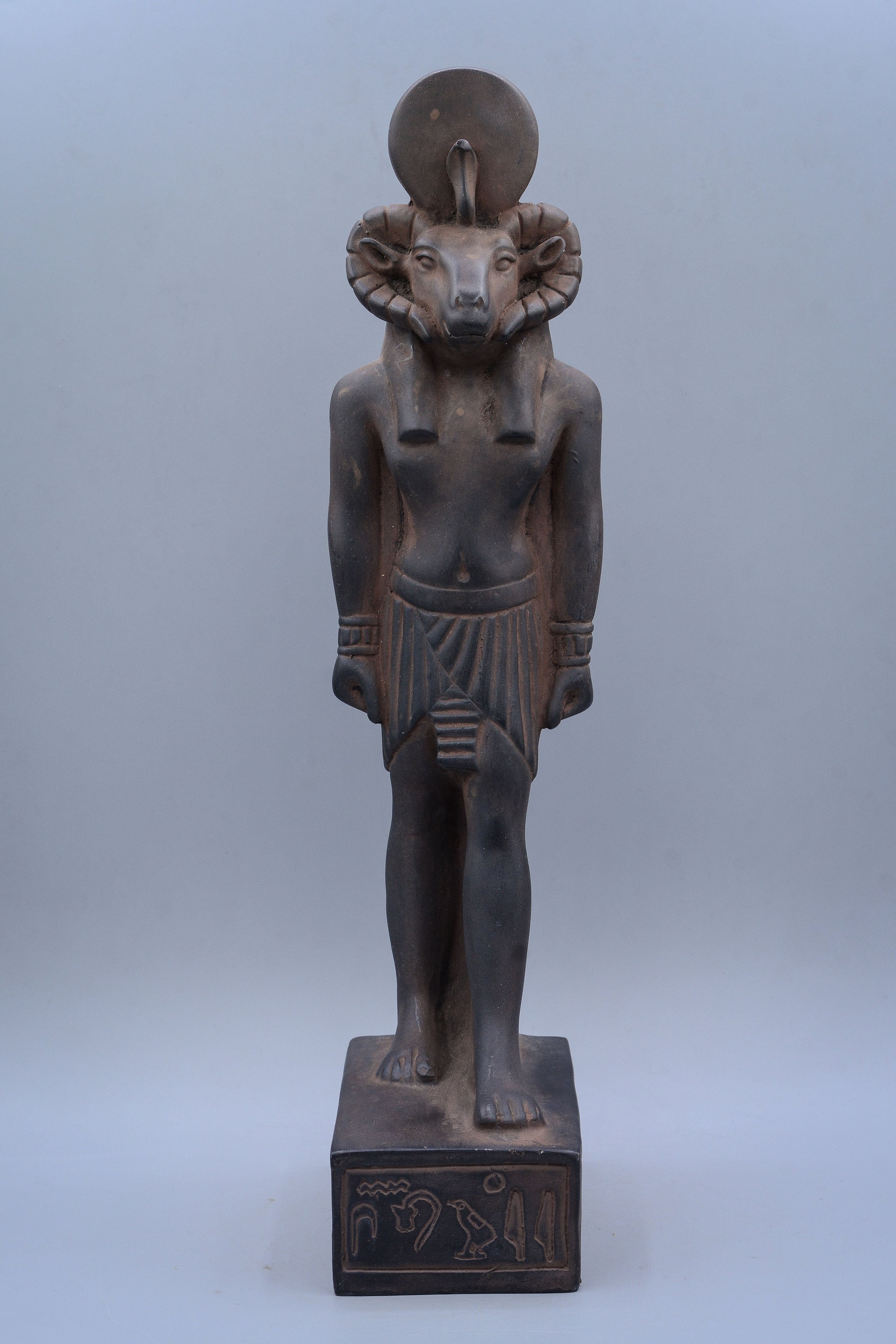 Statue Of Ancient Egyptian God Khnum Stone Made in Egypt