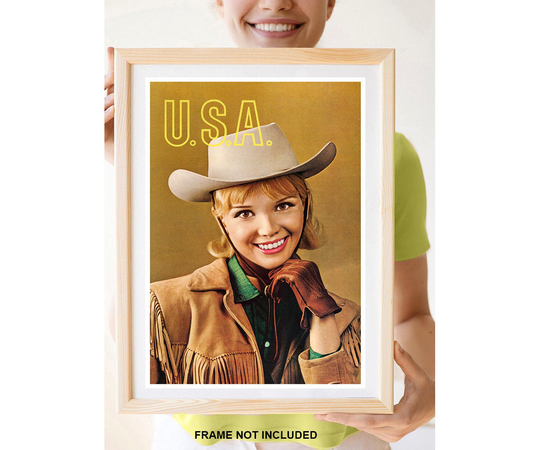 Reprint Of The Vintage 1960S USA Travel Poster