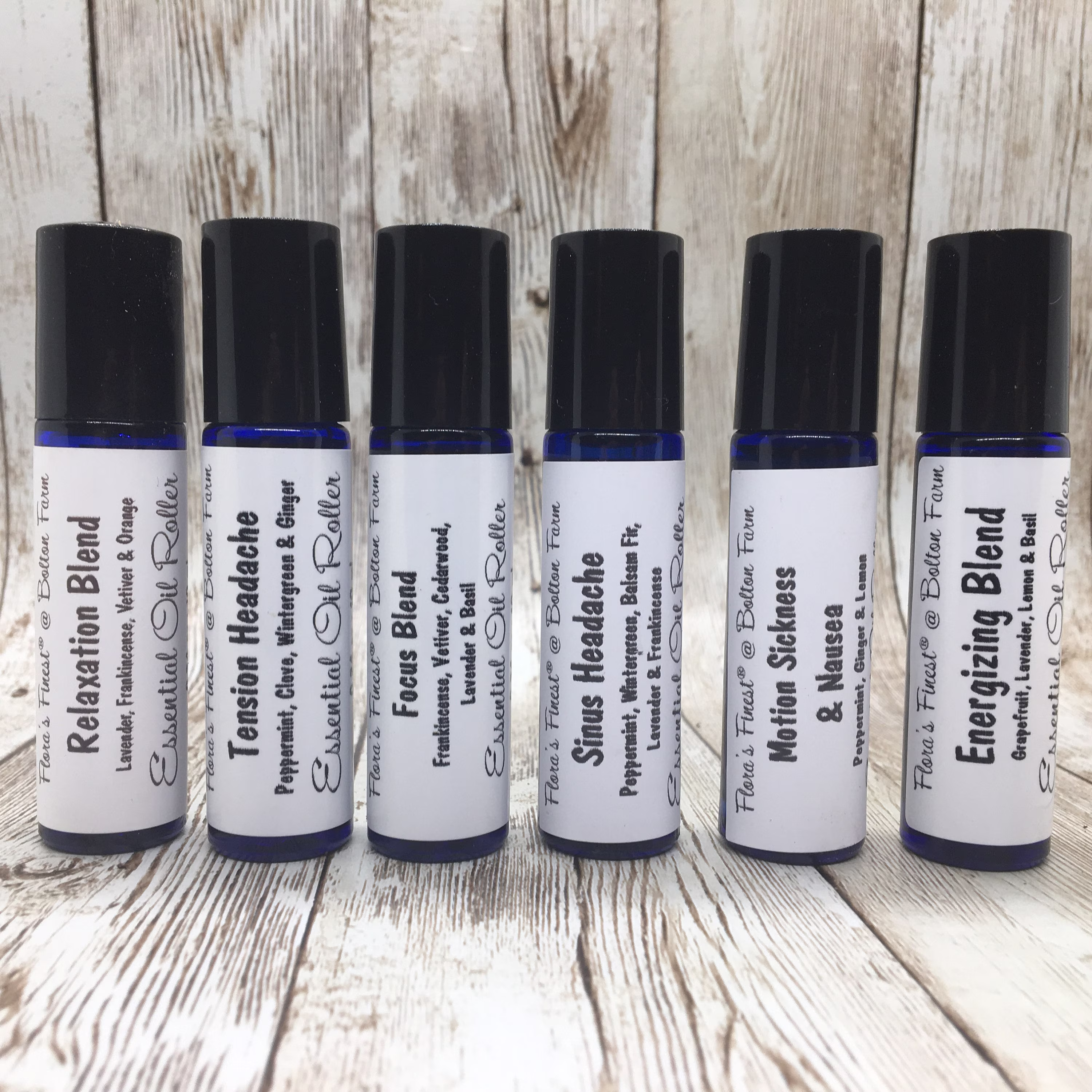 Essential Oil Blend Roller Bottles, Aromatherapy Blends, Choose Your Scent, All Natural